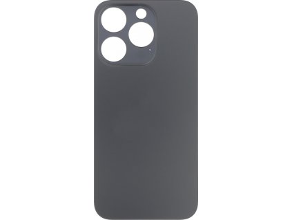Kryt baterie s lepidlem Adhesive pro iPhone 15 Pro s menším otvorem černá titanová OEM