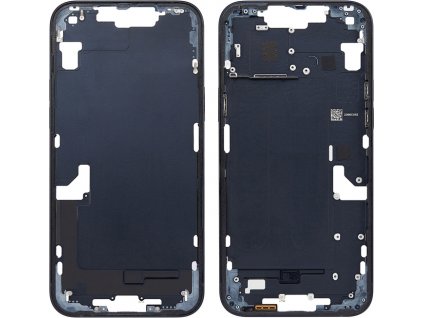 Středový rám s postranními tlačítky + SIM slot pro iPhone 14 Plus černá OEM