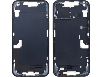 Středový rám s postranními tlačítky + SIM slot pro iPhone 14 Plus OEM - Černý