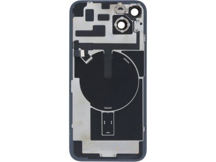 Zadní kryt baterie + Čočka zadní kamery s rámečkem a držákem + Čip bezdrátového nabíjení + Magnet pro iPhone 14 Plus OEM - Modrý