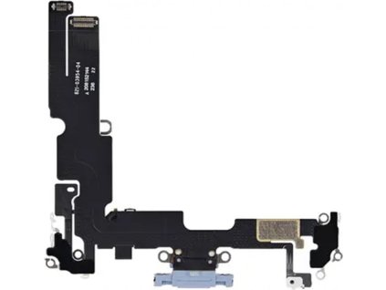 Nabíjecí port a flex kabel pro iPhone 14 Plus HQ - Modrý