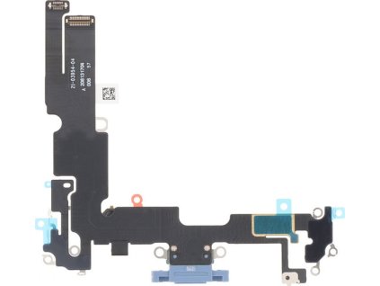 Nabíjecí port a flex kabel pro iPhone 14 Plus OEM - Modrý