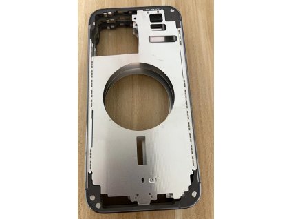 Středový rám s postranními tlačítky + SIM slot pro iPhone 14 Pro Max OEM - Fialový