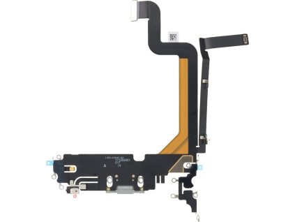 Nabíjecí port a flex kabel pro iPhone 14 Pro Max ORI - Bílý