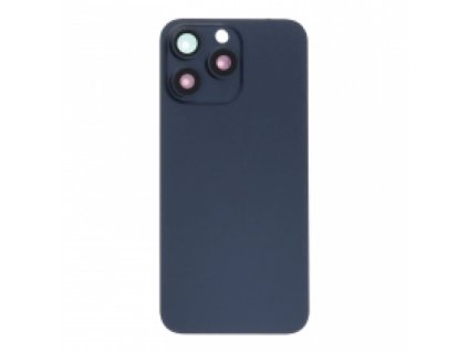Kryt baterie + Čočka zadní kamery s rámečkem + Magnetický kroužek pro iPhone 15 Pro Max OEM - Modrá Titanová