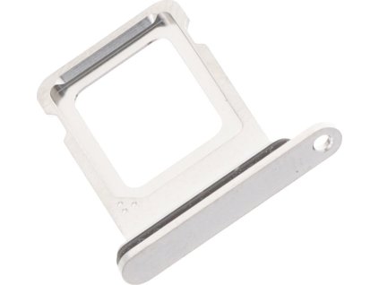 Šuplík na SIM kartu pro iPhone 15 Pro / 15 Pro Max ORI - Bílá Titanová