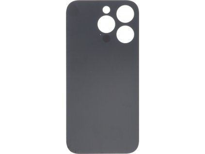Kryt baterie s lepidlem pro iPhone 15 Pro s velkým otvorem černá OEM