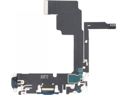 Nabíjecí flex kabel pro iPhone 15 Pro ORI - Modrá Titanová