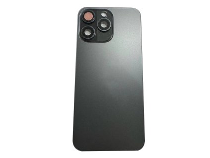 Kryt baterie + Čočka zadní kamery s rámečkem + Magnetický kroužek + Čip bezdrátového nabíjení + Svítilna pro iPhone 15 Pro OEM - Černá Titanová