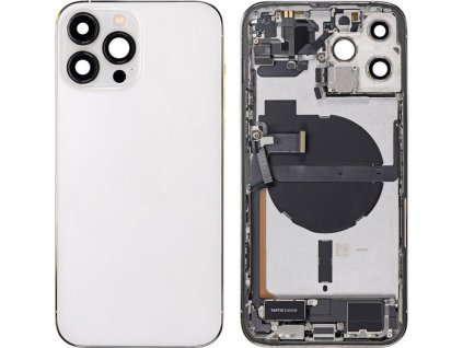 Osazený housing a kryt baterie pro iPhone 13 Pro Max OEM - Bílý