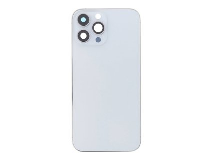 Středový rám s postranními tlačítky + SIM slot pro iPhone 13 Pro Max OEM - Bílý