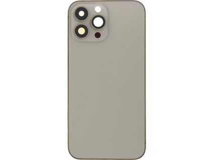 Středový rám s postranními tlačítky + SIM slot pro iPhone 13 Pro Max HQ - Zlatý
