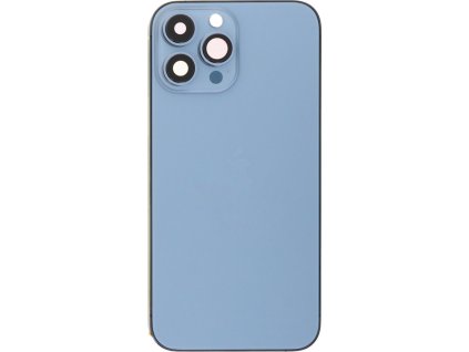 Středový rám s postranními tlačítky + SIM slot pro iPhone 13 Pro Max HQ - Modrý