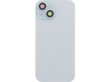 Kryt baterie + Čočka zadní kamery s rámečkem + Magnetický kroužek pro iPhone 15 Plus OEM - Modrý