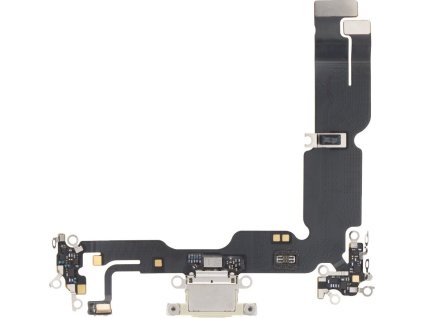 Nabíjecí flex kabel pro iPhone 15 Plus OEM - Žlutý