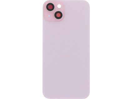 Kryt baterie + Čočka zadní kamery s rámečkem + Magnetický kroužek + Čip bezdrátového nabíjení + Svítilna pro iPhone 15 Plus OEM - Růžový