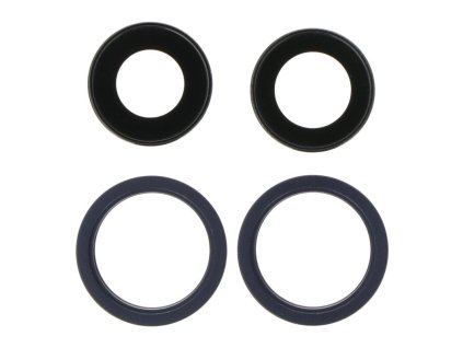 Čočka a rámeček zadního fotoaparátu pro iPhone 13 / 13 Mini HQ - Černá