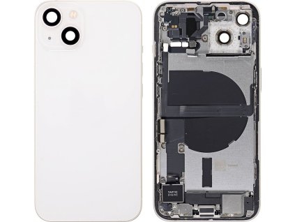 Osazený housing a kryt baterie pro iPhone 13 OEM - Bílý