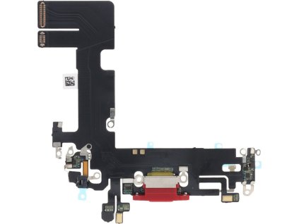 Flex kabel nabíjecího portu pro iPhone 13 OEM - Červený