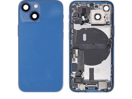 Osazený housing a kryt baterie pro iPhone 13 Mini OEM - Modrý