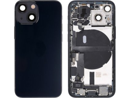 Osazený housing a kryt baterie pro iPhone 13 Mini OEM - Černý