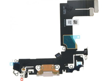 Nabíjecí flex konektor pro iPhone 13 Mini OEM - Růžový