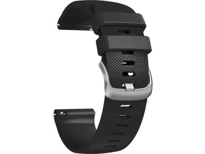 PrimeGuard 20mm Silikonový Pásek na Hodinky pro Garmin Venu 2 Plus - Černý