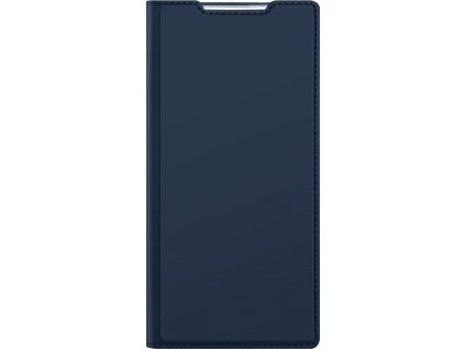 DUX DUCIS Skin Pro flipové kožené pouzdro pro Samsung Galaxy S22 Ultra 5G Modrá