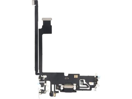 Nabíjecí port a flex kabel pro iPhone 12 Pro Max HQ - Černý