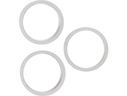 Rámeček zadní kamery pro iPhone 12 Pro OEM - Stříbrný - 3ks