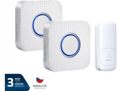 Zvonek bezdrátový GETI GWDK208W kinetický sada
