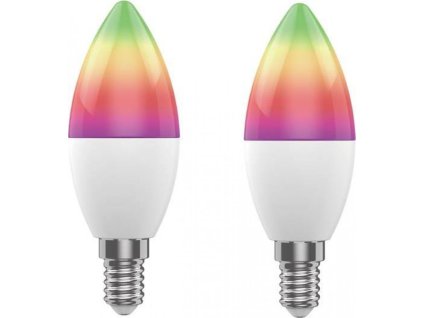 Smart LED žárovka E14 5W RGB CCT WOOX R9075/2pack WiFi Tuya sada 2ks