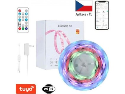 Smart LED pásek 12V 120LED/m IP65 18W RGB IMMAX NEO 07734L 5m WiFi Tuya