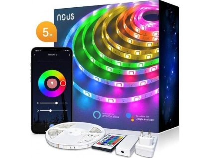 Smart LED pásek 12V 40LED/m IP44 18W RGB NOUS F1 5m WiFi Tuya