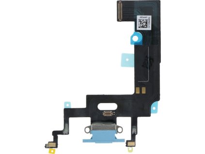 Nabíjecí port a flex kabel pro iPhone XR OEM - Modrý