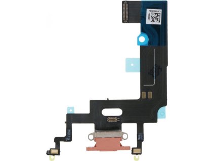 Nabíjecí port a flex kabel pro iPhone XR OEM - Coral (Oranžový)