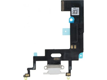 Nabíjecí port a flex kabel pro iPhone XR OEM - Bílý