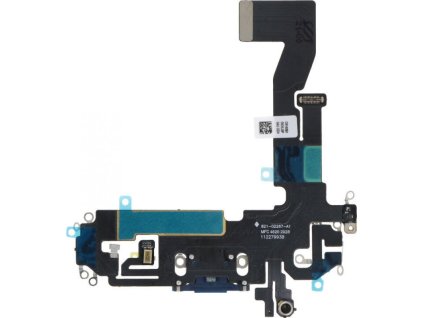 Nabíjecí flex konektor pro iPhone 12 / 12 Pro OEM - Modrý