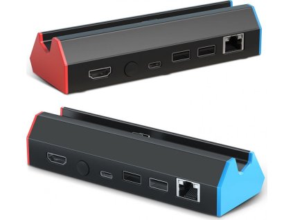 SW2301DA multifunkční TV dokovací stanice pro Nintendo Switch / Switch OLED – s LAN, HDMI a USB