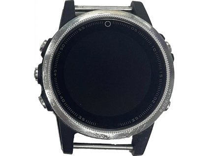 Náhradní displej s rámečkem pro Garmin Fenix 5S Stříbrný