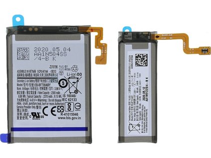 Samsung Galaxy Z Flip baterie EB-BF700ABY + EB-BF701ABY 3300mAh OEM (sada 2 ks)
