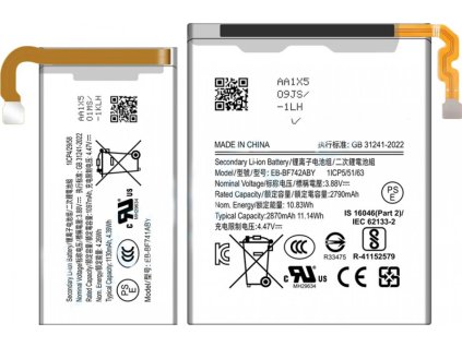 Samsung Galaxy Z Flip6 baterie EB-BF741ABY + EB-BF742ABY 4000mAh originální (sada 2 ks)