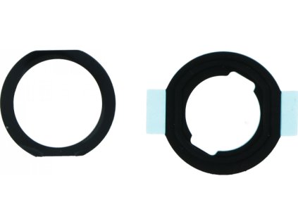 iPad Air / iPad Mini 3 / iPad 9.7 (2017, 5. generace) gumová podložka tlačítka Home s lepicím těsněním – černá, Premium