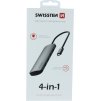 Swissten usb-c hub 4-in-1 (4x usb 3.0) aluminium