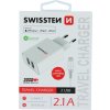 Swissten síťový adaptér smart ic 2x usb 2,1a power + datový kabel usb / lightning mfi 1,2 m bílý