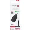 Swissten síťový adaptér smart ic 2x usb 2,1a power + datový kabel usb / micro usb 1,2 m černý