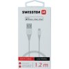 Datový kabel swissten tpe usb / lightning mfi 1,2 m bílý