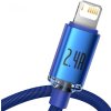 Baseus CAJY000003 Crystal Shine Series Datový Kabel USB - Lightning 20W 1,2m Blue