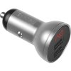 Baseus CCBX-0S Digital Display Nabíječka do Auta 2xUSB 24W Silver
