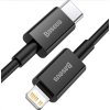 Baseus CATLYS-A01 Superior Fast Charging Datový Kabel USB-C to Lightning  20W 1m Black